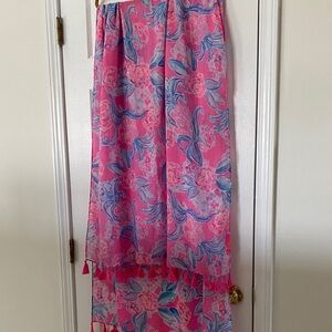 Lilly PulitzerPink and Blue Floral Scarf
Never used brand new